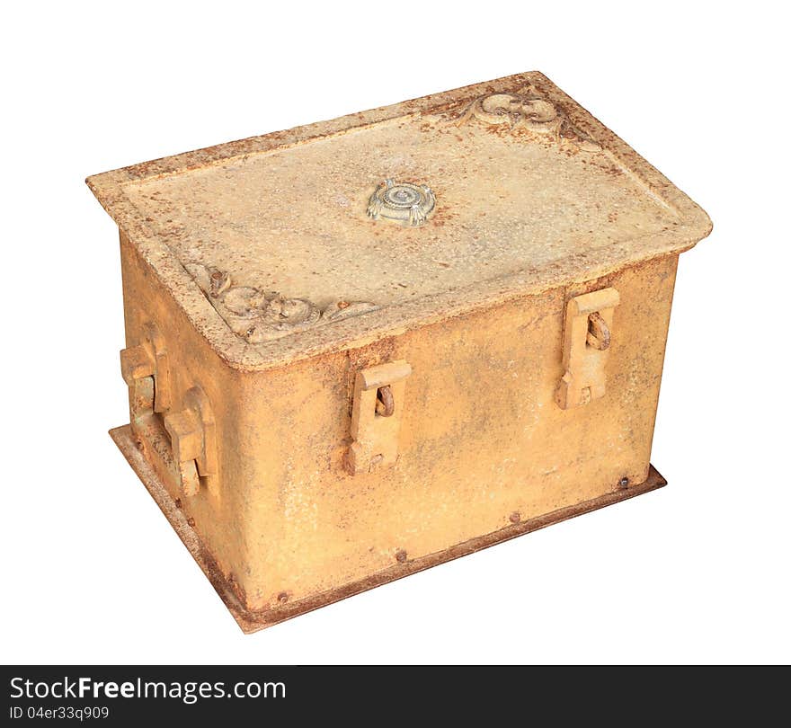 Rusty metal box