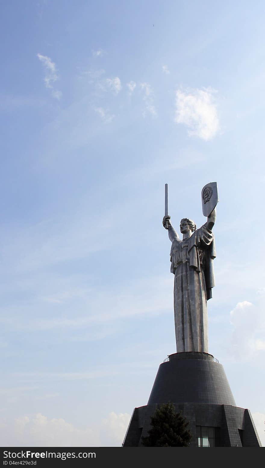 The Motherland monumental statue in Museum of the Great Patriotic War,. The Motherland monumental statue in Museum of the Great Patriotic War,