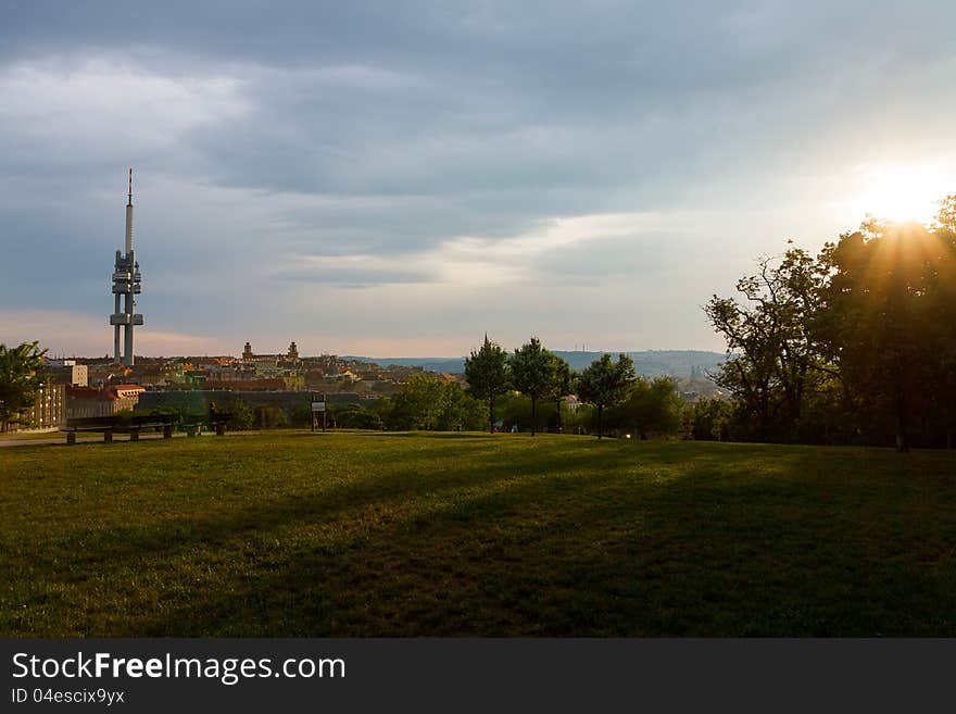 Sunset Over Prague