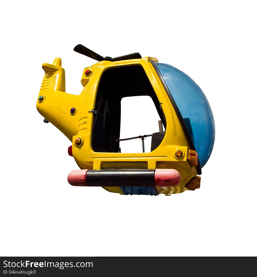 The toy helicopter