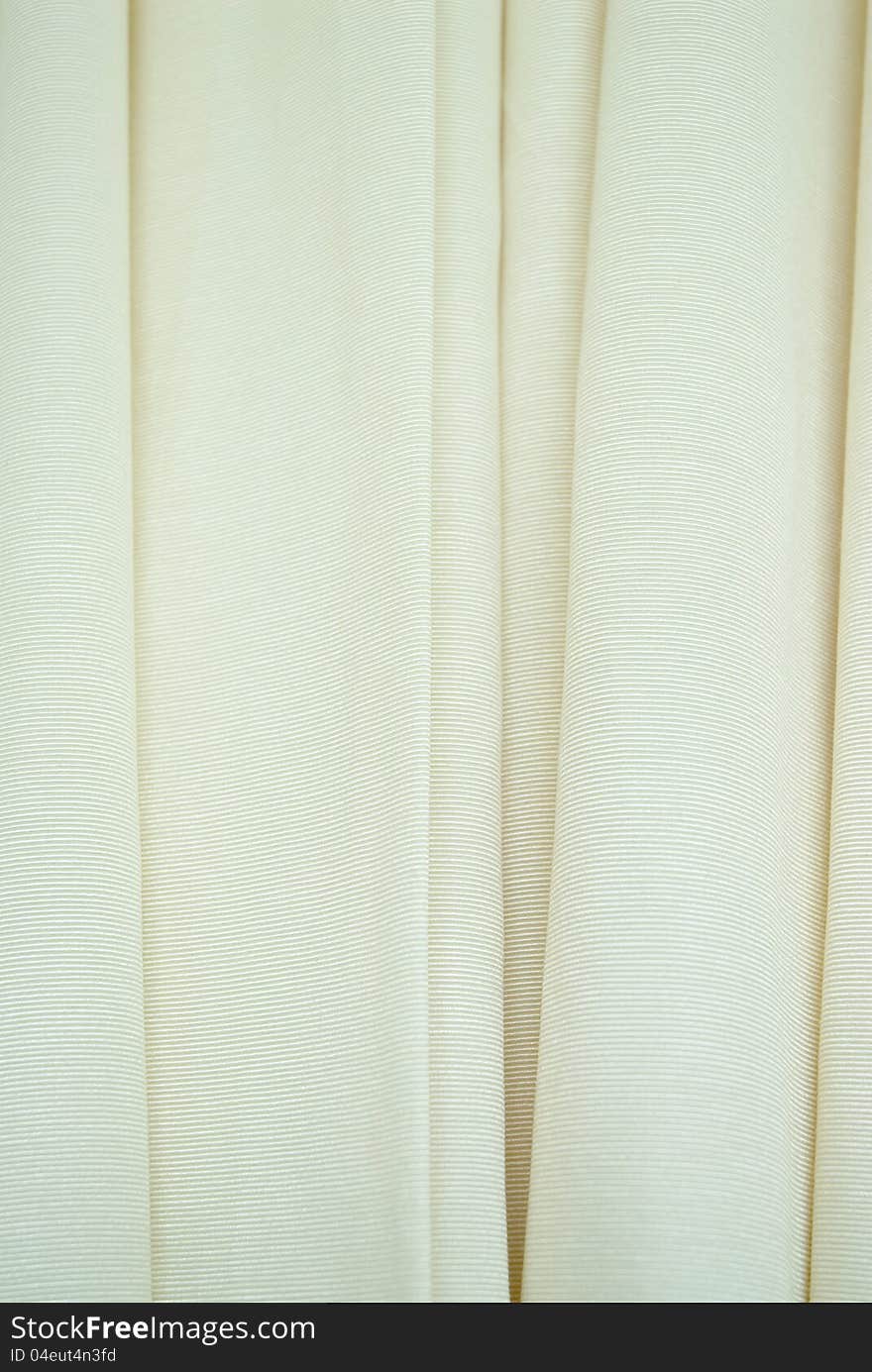 White curtain for protection light of the sun. White curtain for protection light of the sun.