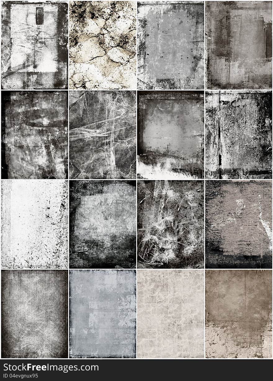 Set Grunge Texture