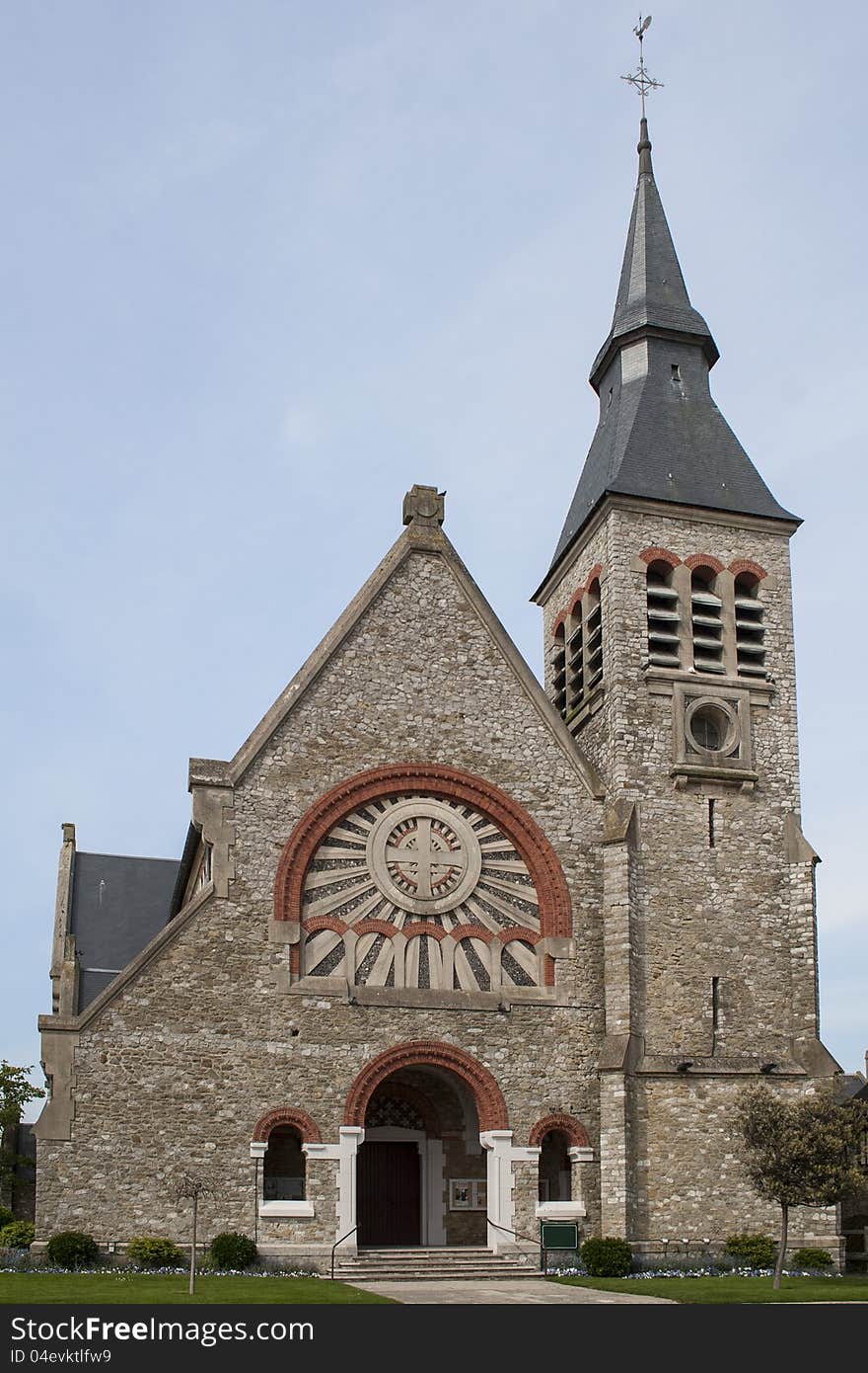 St. Joan of Arc church in Le Touquet-Paris-Plage, France. St. Joan of Arc church in Le Touquet-Paris-Plage, France