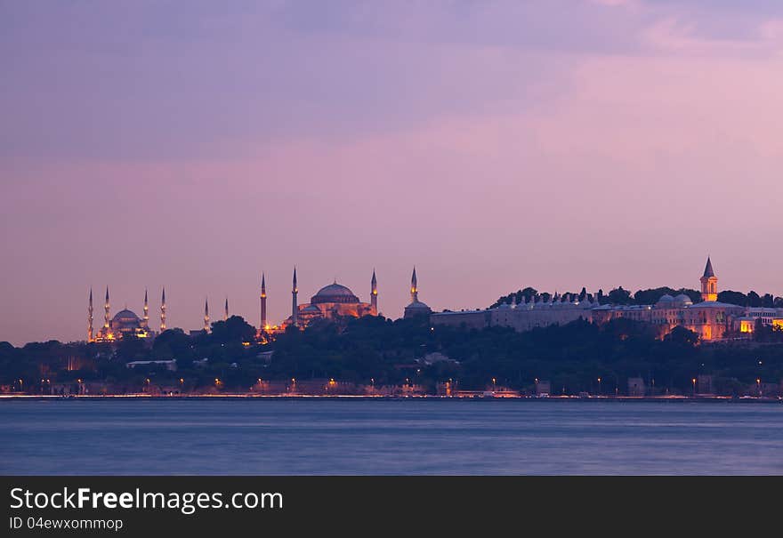 Topkapi palace, blue mosque, hagia sophia. Topkapi palace, blue mosque, hagia sophia