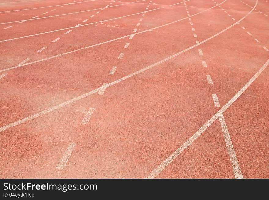 Curve of a Running Track. Life always Curve. Curve of a Running Track. Life always Curve