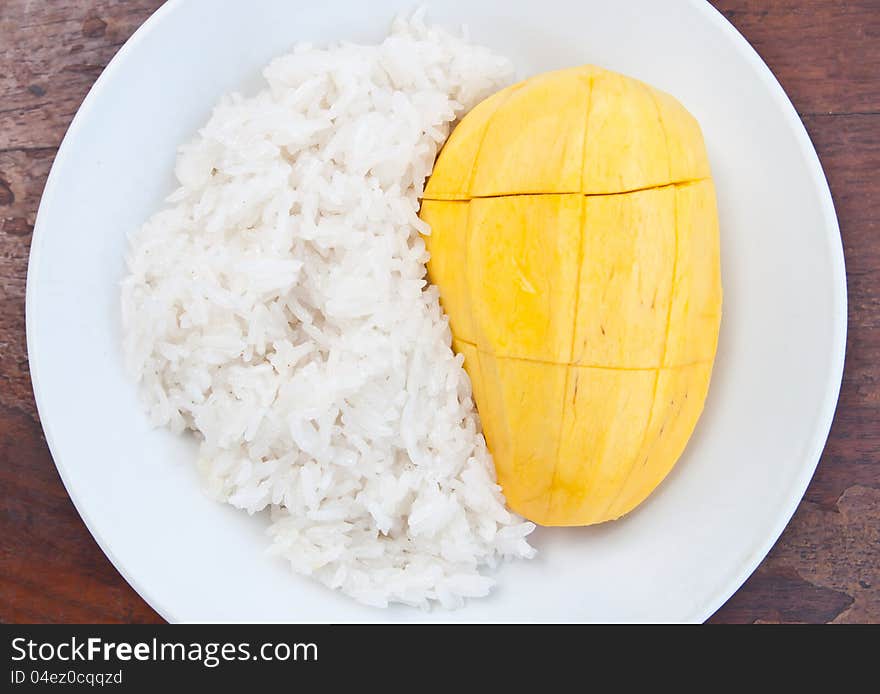 Rice and mango