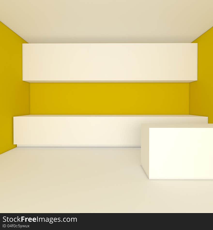 Yellow Kitchen Room