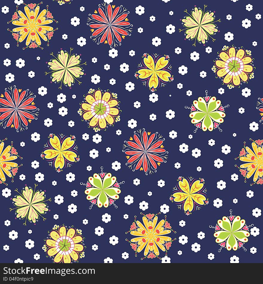 Fun flower background