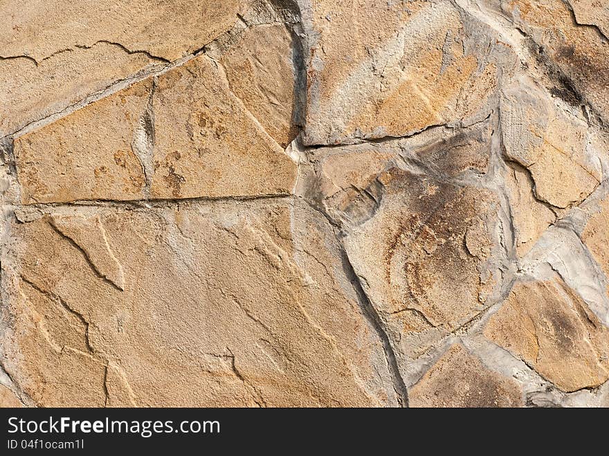 Decorative stone wall light texture. Decorative stone wall light texture
