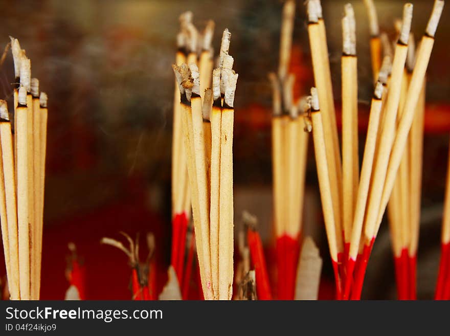 Incense in pots