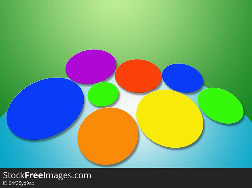 Abstract bubble color background