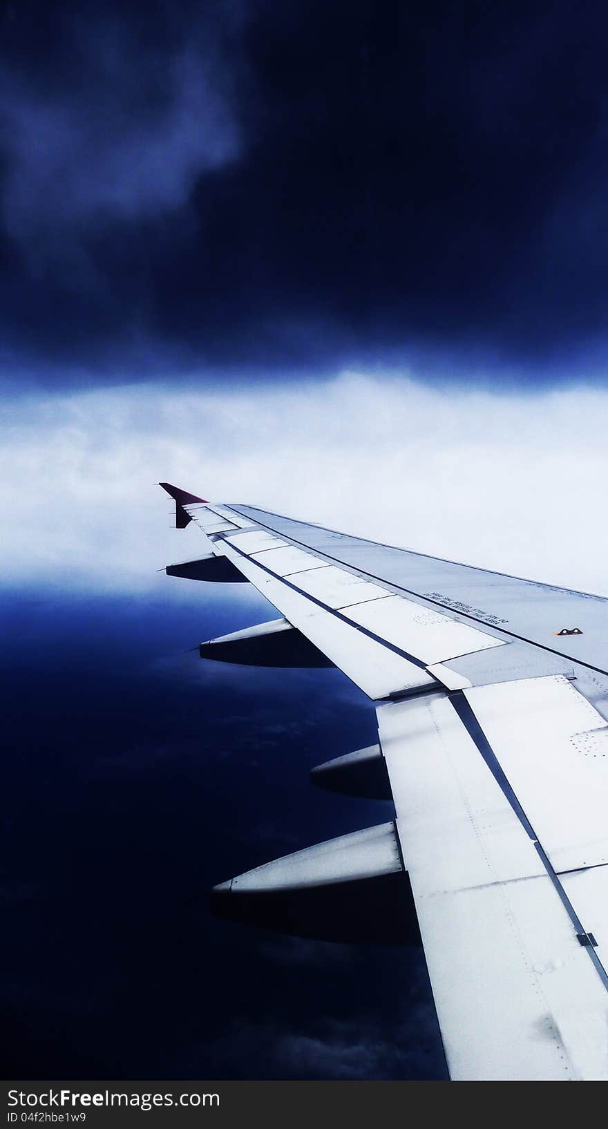 Aeroplane Fly in Dark Weather