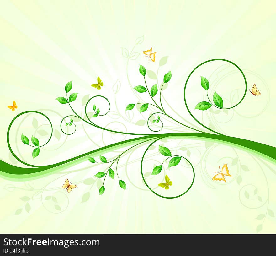 Floral background design vector illustration