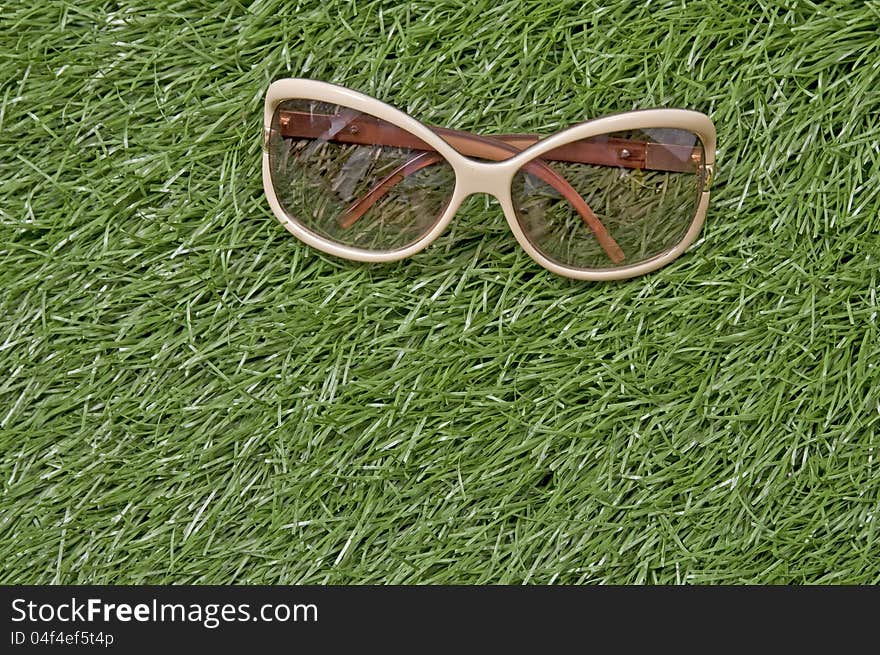 Glasses On Green