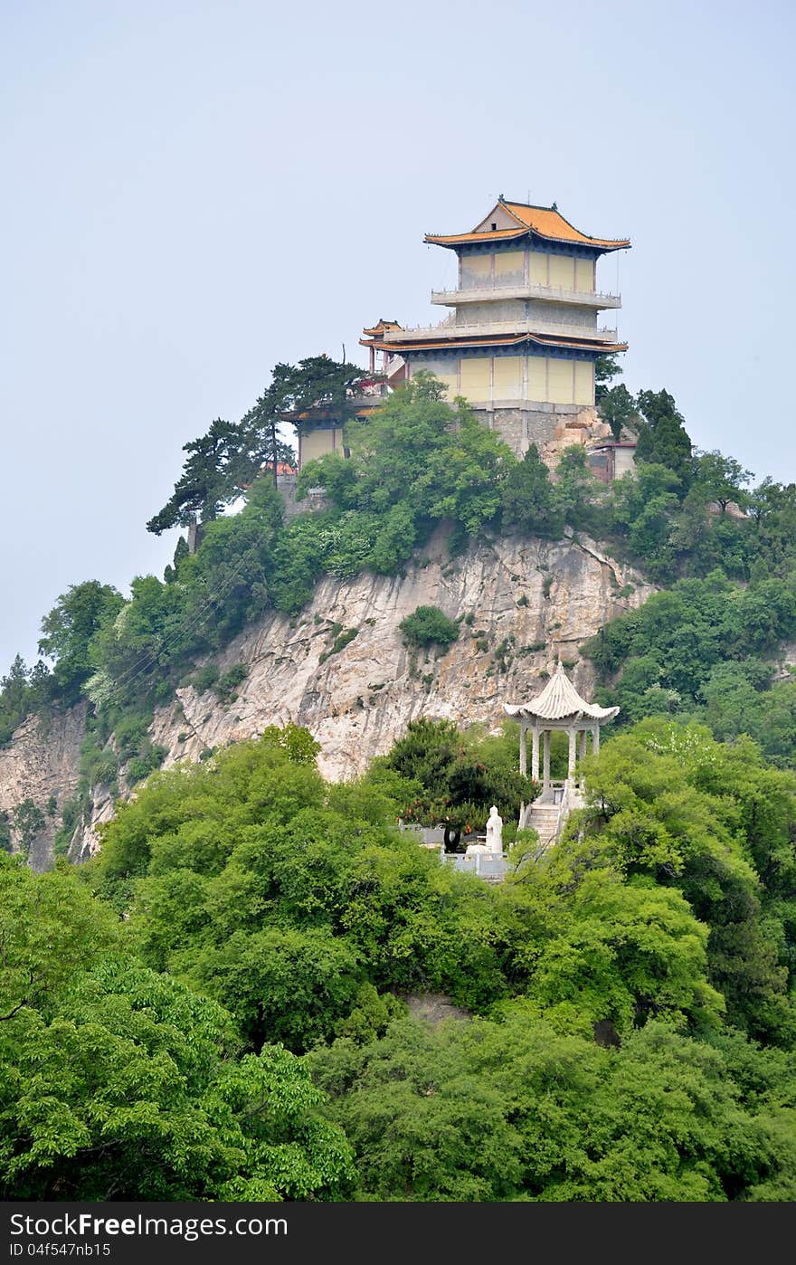 This is the scenery of the southern mountain，the legends of ancient China， some recluse scholars lives here。Taken in xian, China. This is the scenery of the southern mountain，the legends of ancient China， some recluse scholars lives here。Taken in xian, China