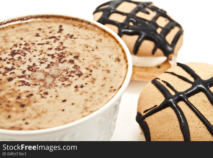 Cappuccino and cookies