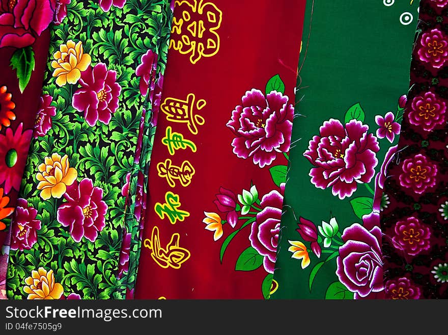 Cloth with chinese design