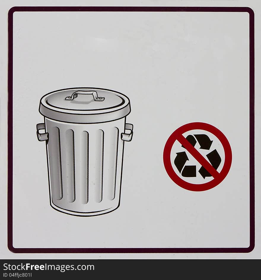 Garbage Sign