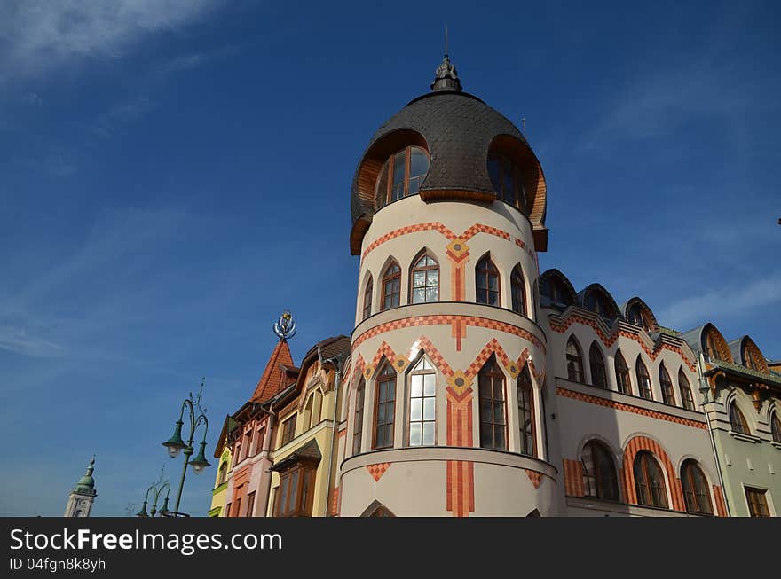 Ornamental part of building in komarno