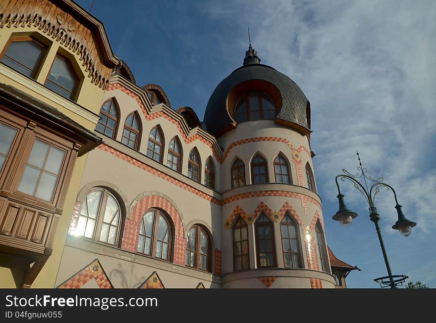 Ornamental part of building in komarno