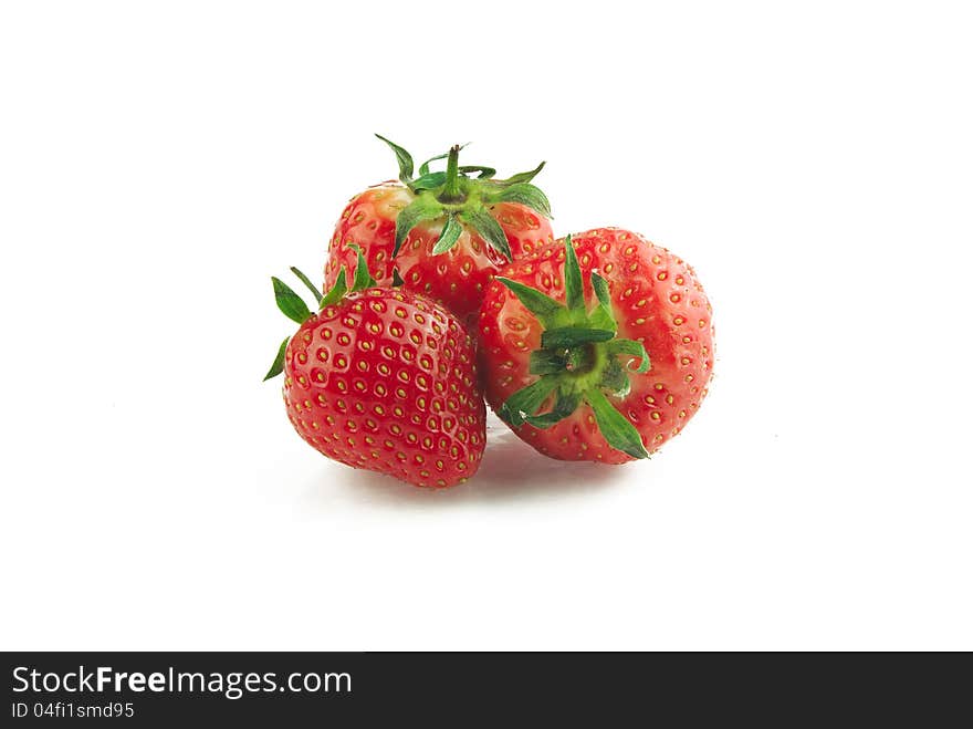 Three strawberries