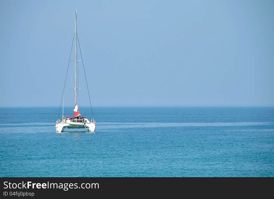 Catamaran in Andaman Sea