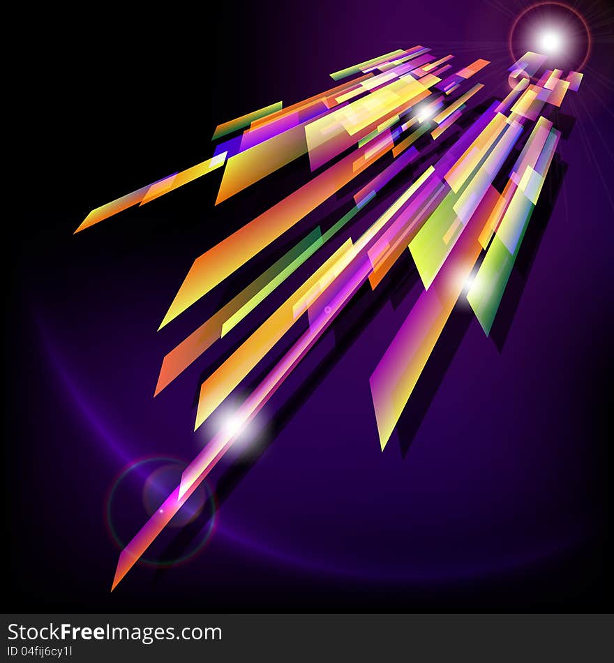 Abstract Background  With Light Effect.