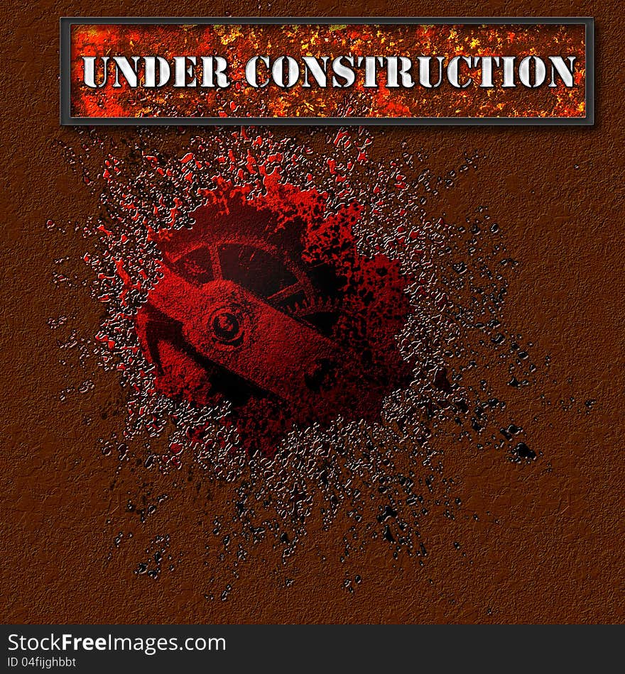 Under construction. Web page abstract grunge backgrounds