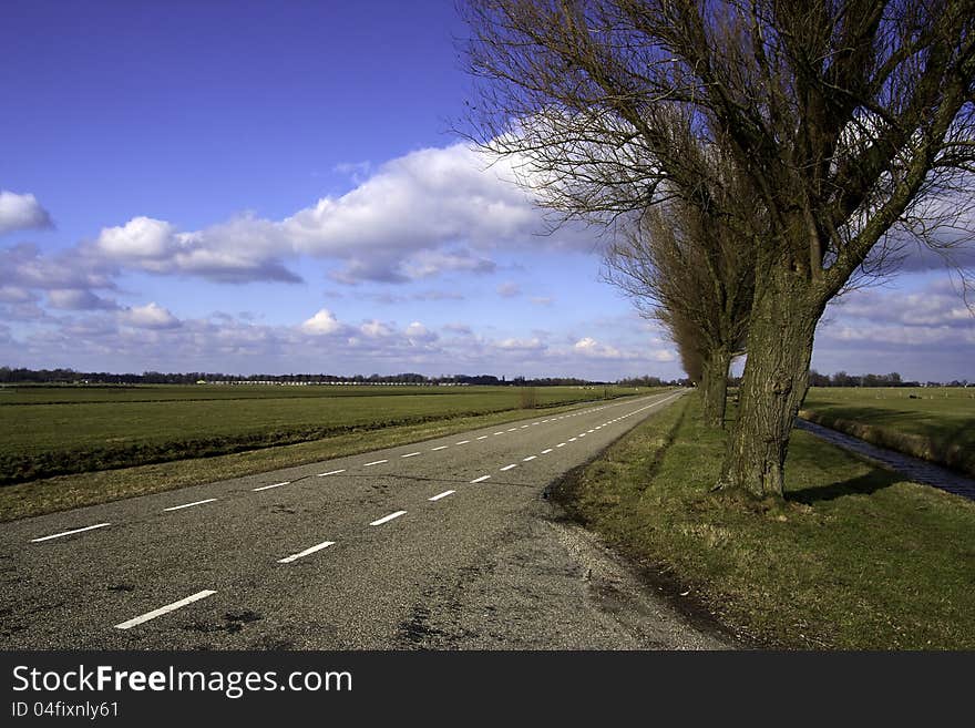 A landscape of the Netherlands. A landscape of the Netherlands