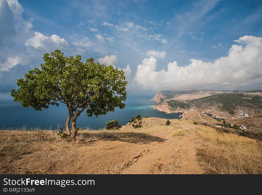 View to Cembalo fortress in Balaklava (Balaklava, Crimea, Ukraine)