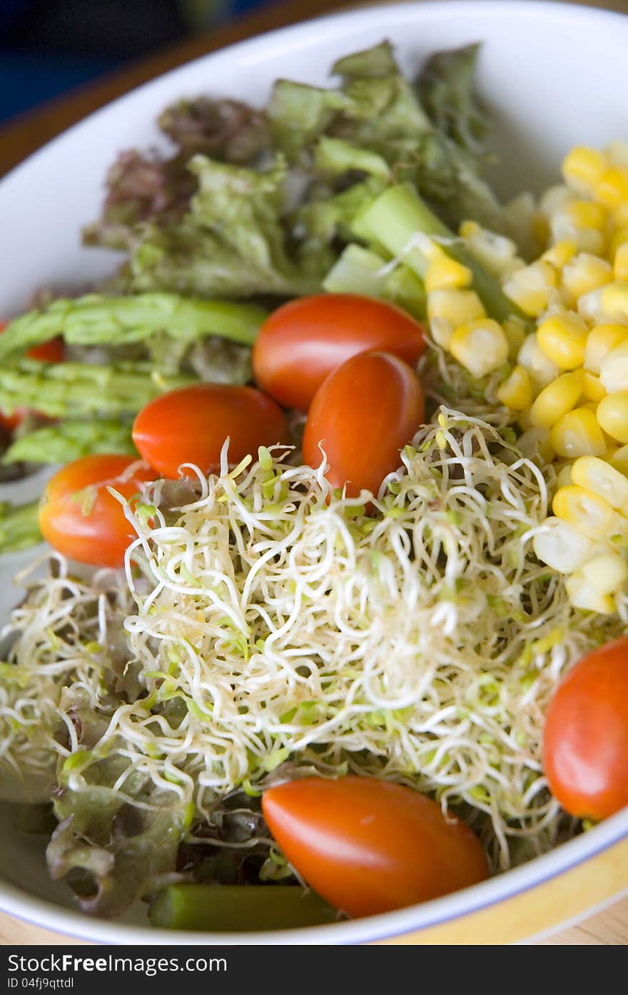 Close up salad