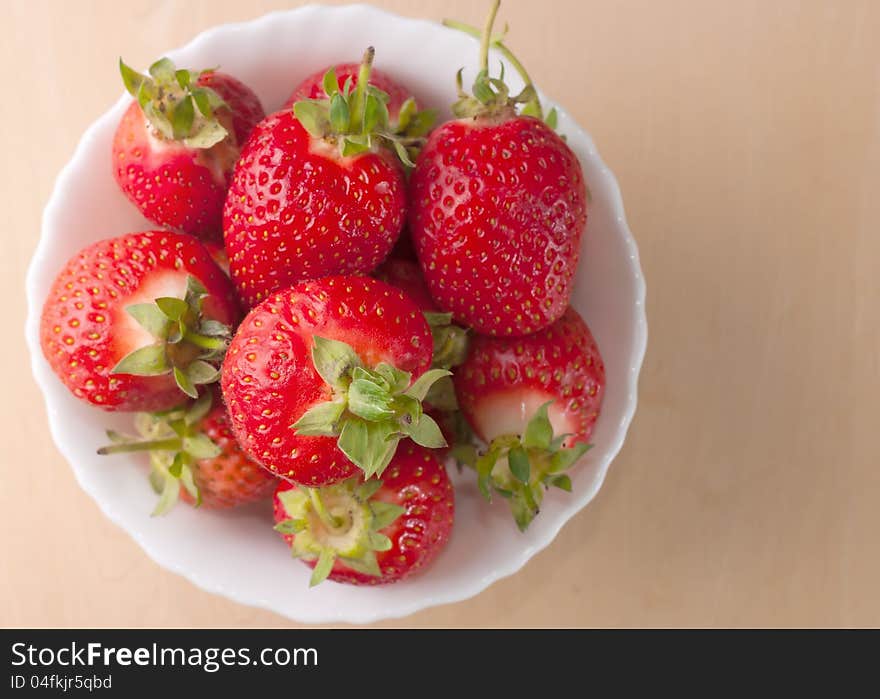 Strawberries In A Bowl