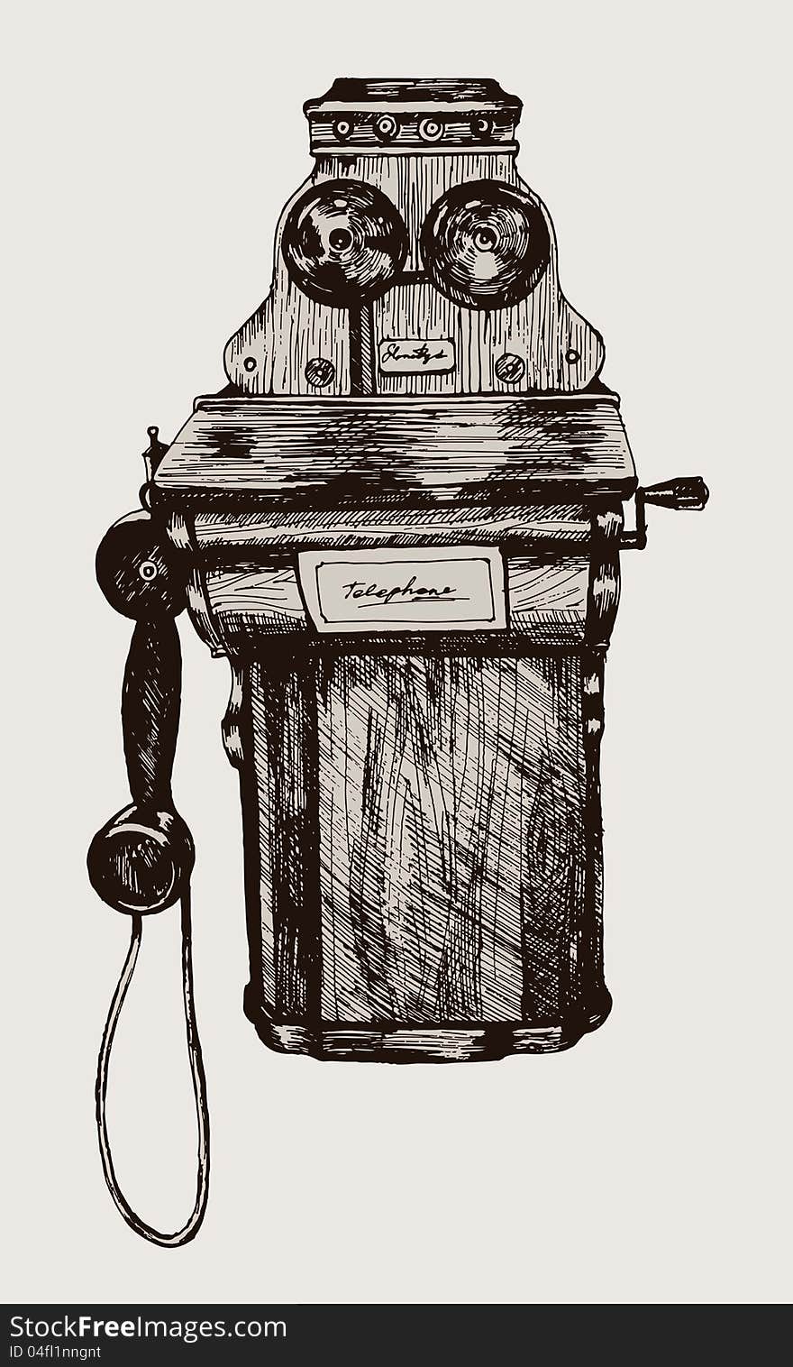 Phone. vintage image