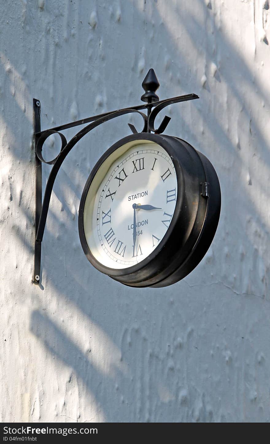 Old train station clock