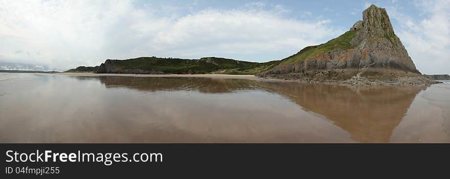 Gower coast panorama