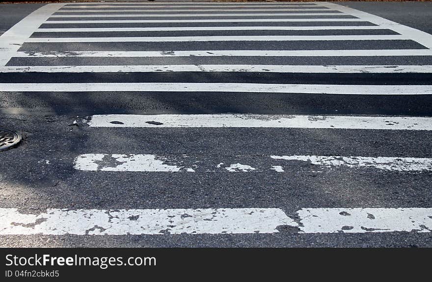 Pedestrian crossong on 5th Avenue in Manhattan New York City. Pedestrian crossong on 5th Avenue in Manhattan New York City