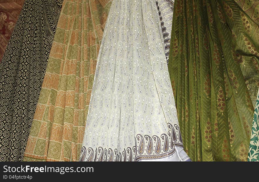 Traditional indian sarees with classic designs