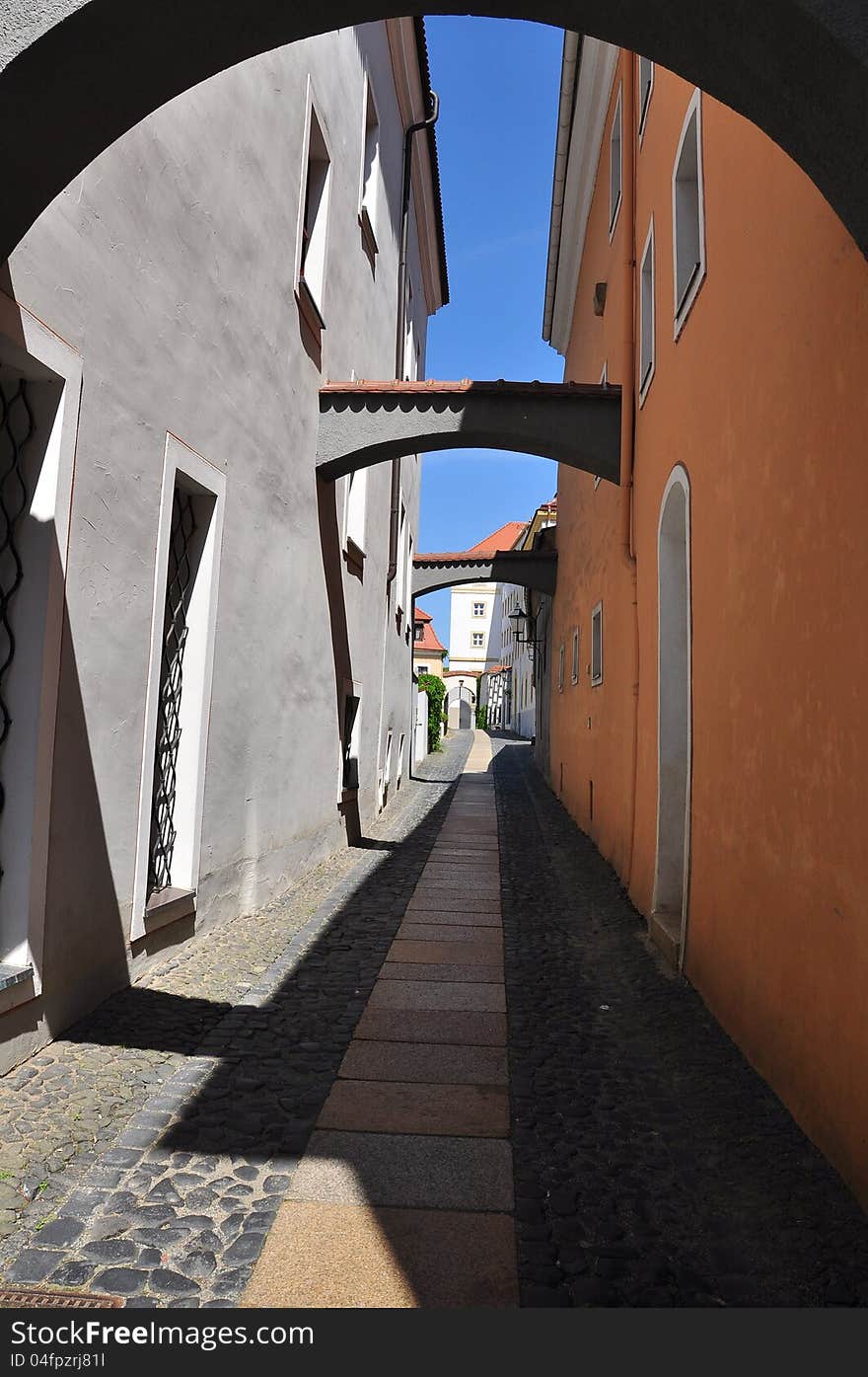 GÃ¶rlitz, Saxony, Germany. City Alley