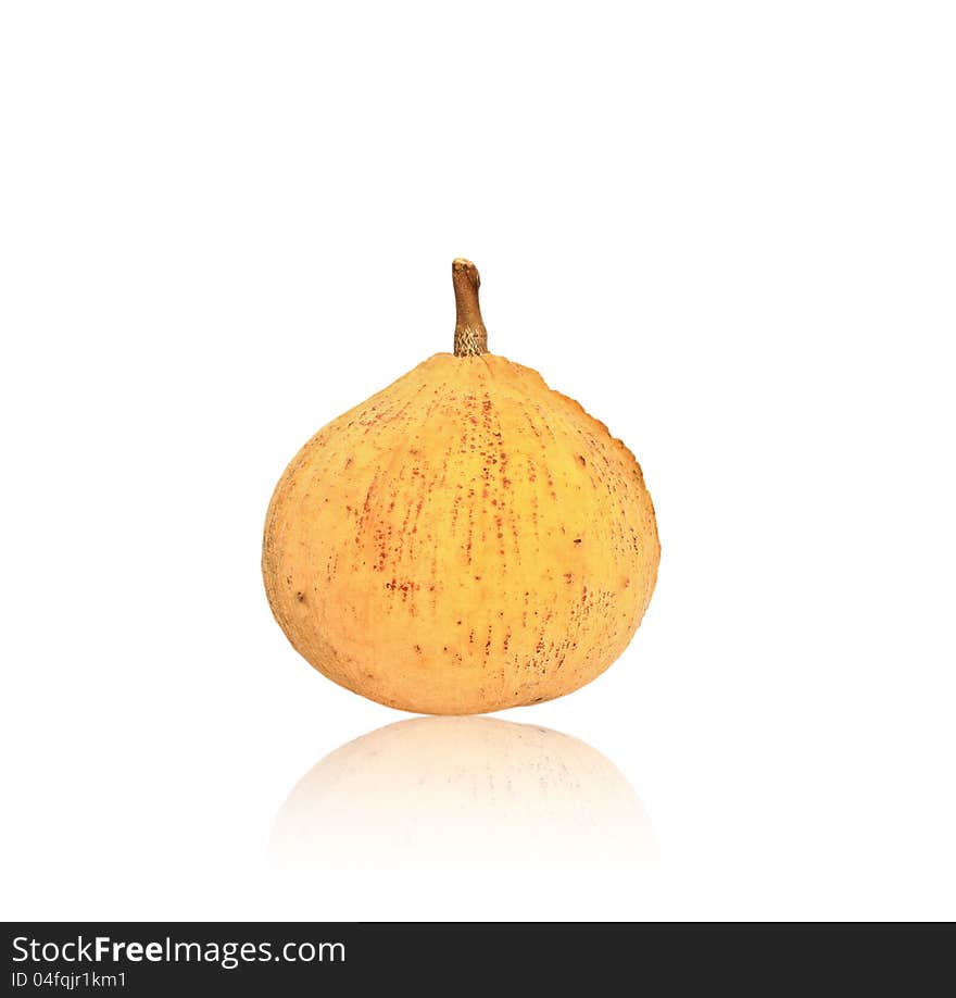 Santol fruit on white background