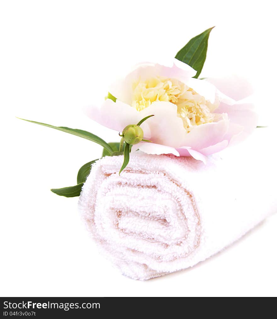 Spa Towel With Flower