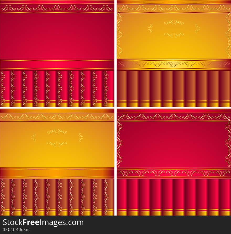 Red,  Gold, Brown  Backgrounds