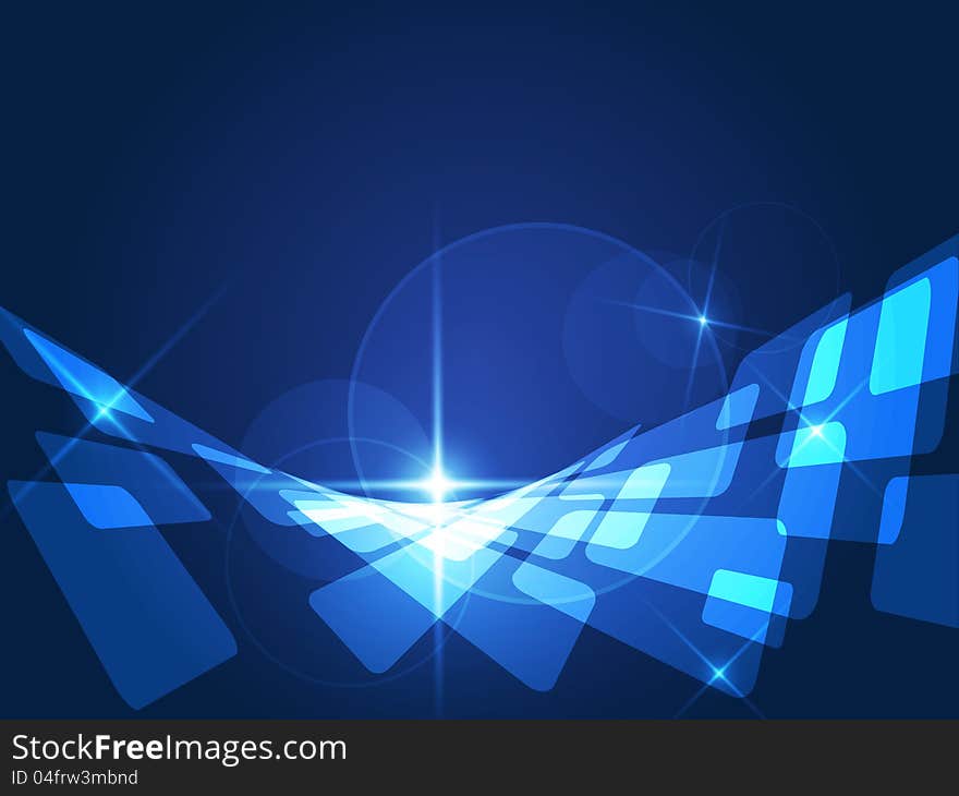 Abstract Vector Blue Background