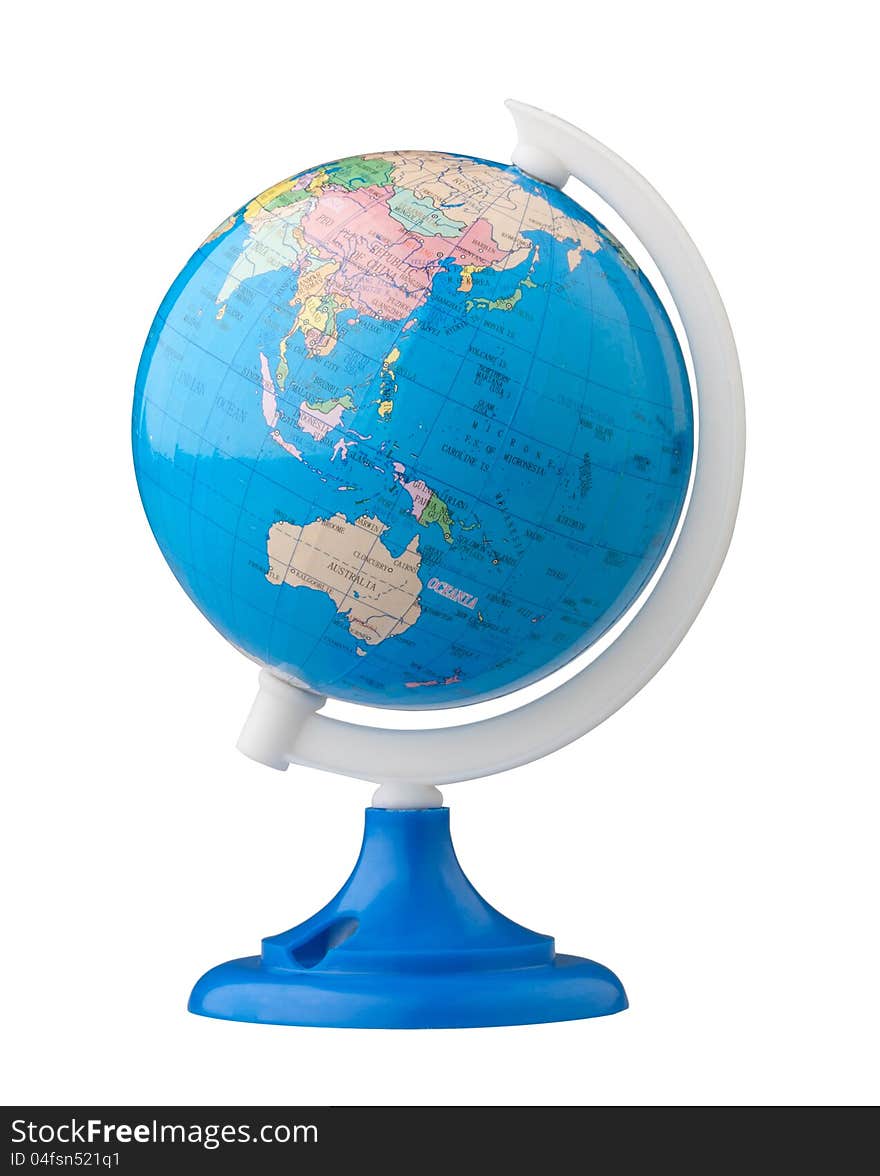 Terrestrial globe for learning about world map