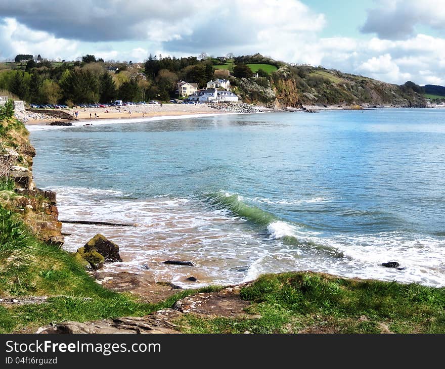 The little village of Wise Man's Bridge along the Pembrokeshire coast. The little village of Wise Man's Bridge along the Pembrokeshire coast