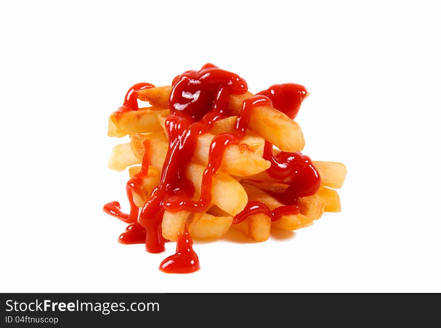 Potato and ketchup