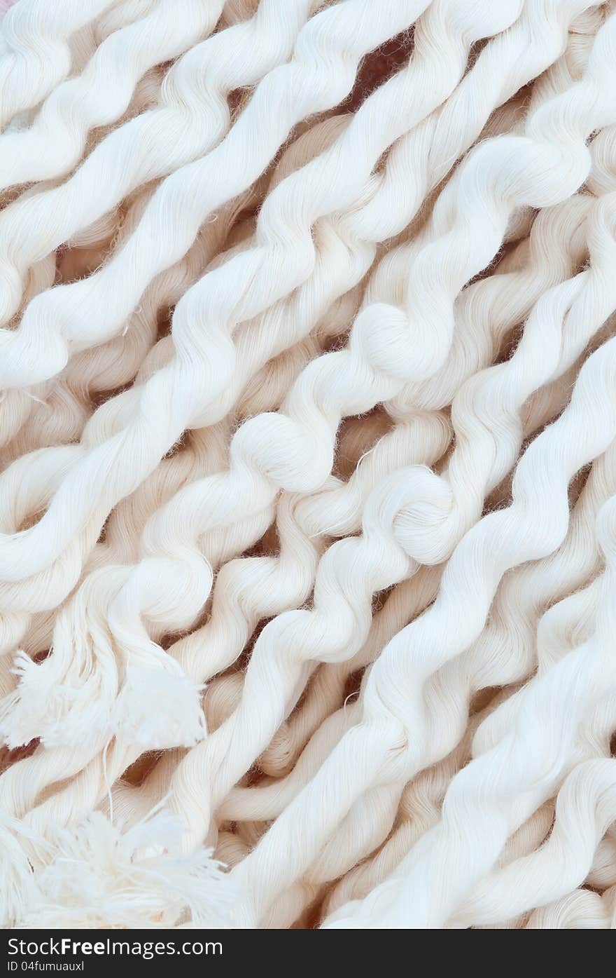 White rope fabric