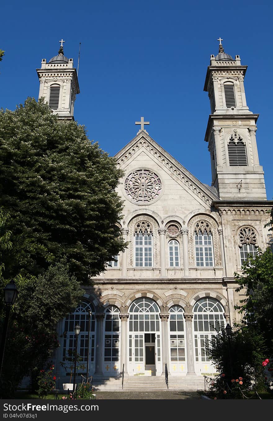 Ayia Triada Greek Orthodox Church in Istanbul, Turkey.