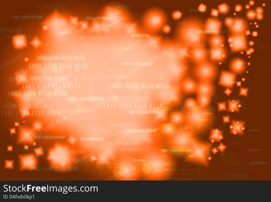 Star abstract background, Digital technology concept. Star abstract background, Digital technology concept