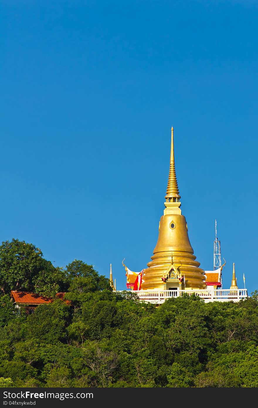 Golden Pagoda On Koh Samui