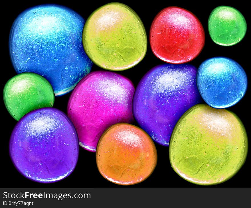 Rainbow Colors Bright Stones Background